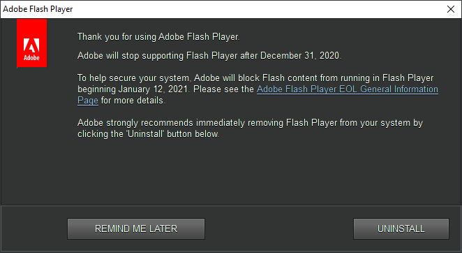 Adobe encerra amanhã suporte ao Flash Player